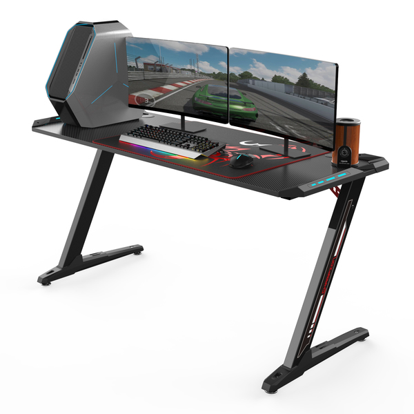 Eureka Ergonomics Z60 Gaming Desk with RGB LIGHT ERK-Z60-B